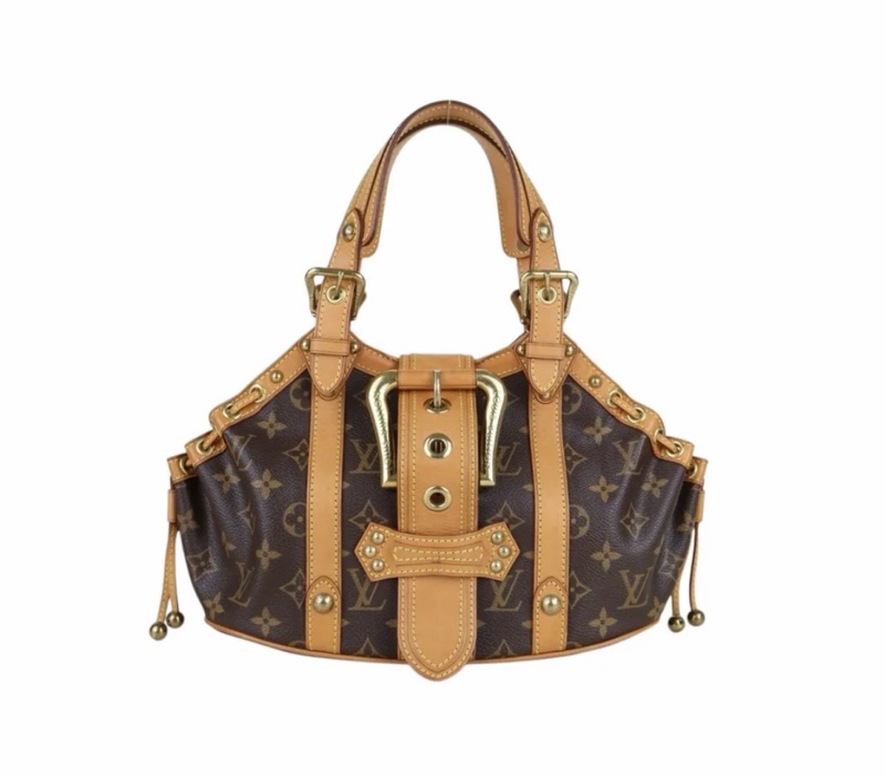 「JL 精品代購」9新 lv老花theda手提包-2