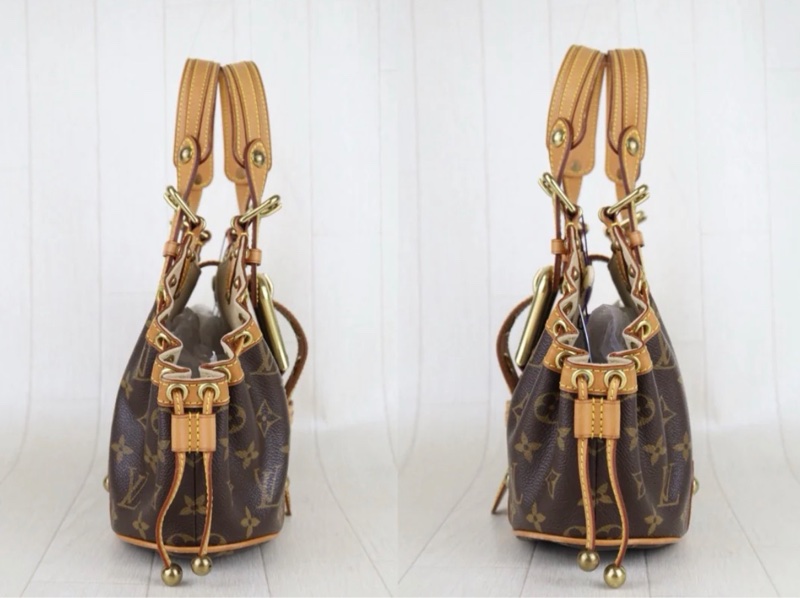 「JL 精品代購」9新 lv老花theda手提包-4