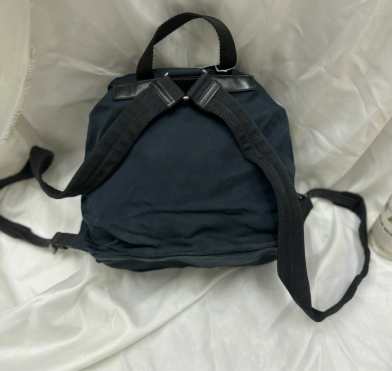 Prada Classic Nylon Backpack Prada 經典專櫃熱賣款帆布背包 海軍藍色背包 PRADA 背包-1