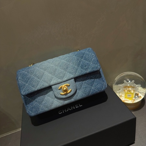 Chanel mini CF20 牛仔單寧®️全新 🆕