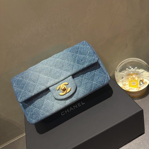 Chanel mini CF20 牛仔單寧®️全新 🆕