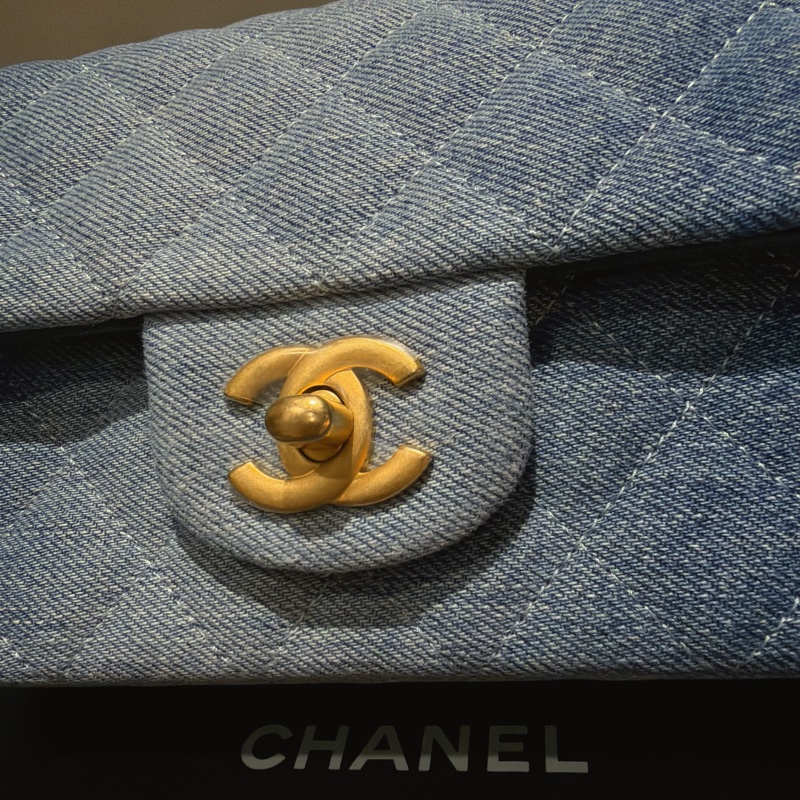 Chanel mini CF20 牛仔單寧®️全新 🆕-3
