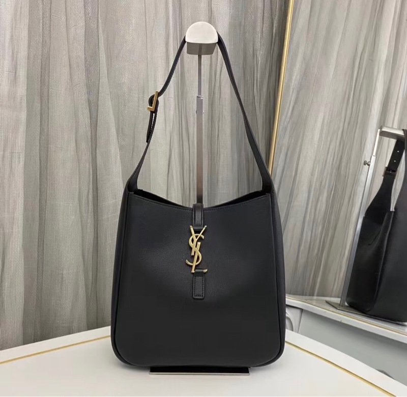 「JL 精品代購」98新 Rose同款YSL soft hobo水桶包-0