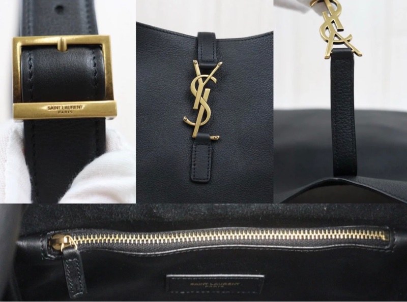 「JL 精品代購」98新 Rose同款YSL soft hobo水桶包-8