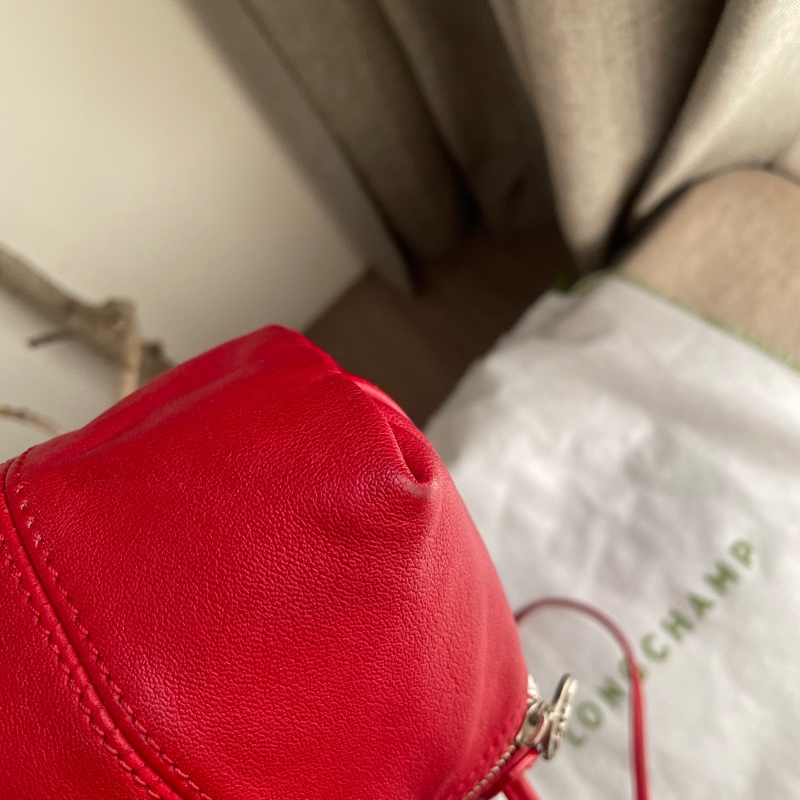 🧣新年快樂🧣Longchamp超輕羊皮小包紅20cm🍎似WOC/錢包/卡包/手機包/手拿包/腋下包/斜背/側背/手拿🍎瀟🍎正品🍎況不錯🍎旅行購物隨身-35
