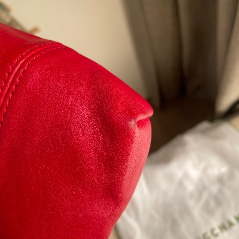 🧣新年快樂🧣Longchamp超輕羊皮小包紅20cm🍎似WOC/錢包/卡包/手機包/手拿包/腋下包/斜背/側背/手拿🍎瀟🍎正品🍎況不錯🍎旅行購物隨身-37