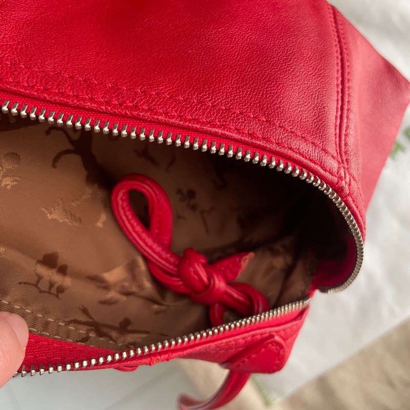 🧣新年快樂🧣Longchamp超輕羊皮小包紅20cm🍎似WOC/錢包/卡包/手機包/手拿包/腋下包/斜背/側背/手拿🍎瀟🍎正品🍎況不錯🍎旅行購物隨身-44