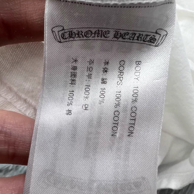 Chrome Hearts 克羅心 · 南青山限定粉色梵文 白色T-Shirt-3