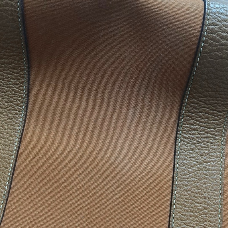 HERMES Garden Party 36 杏黃色帆布 花園包手提包 銀色五金 框刻-7