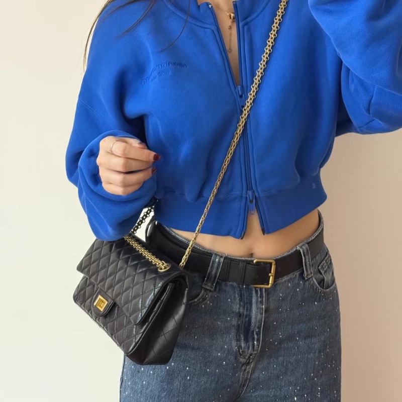 小巴黎二手名牌真品chanel 2.55復刻 小號 24公分 雙蓋 29開保卡-4