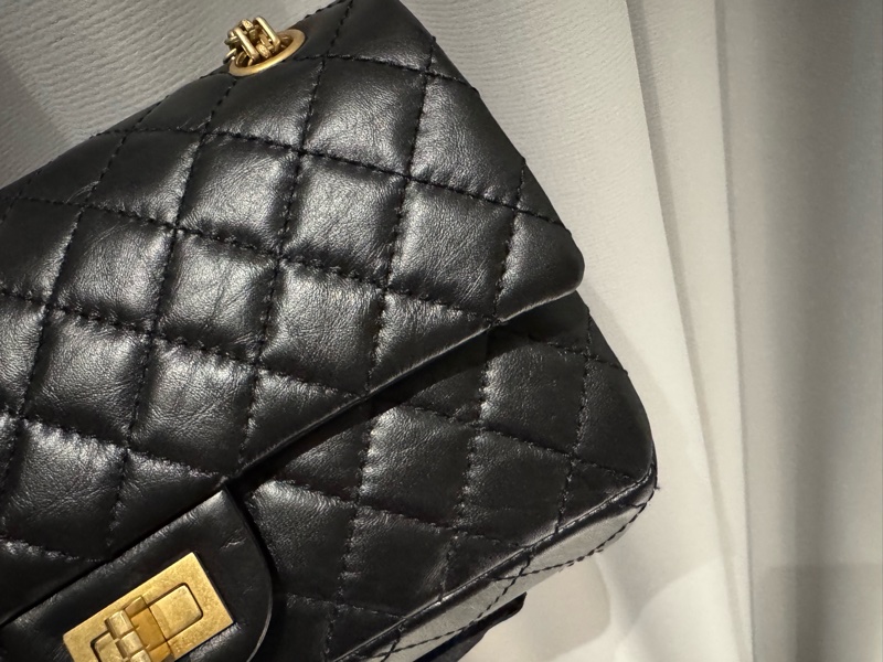 小巴黎二手名牌真品chanel 2.55復刻 小號 24公分 雙蓋 29開保卡-3