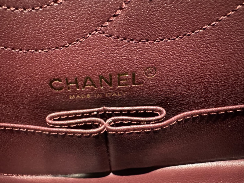 小巴黎二手名牌真品chanel 2.55復刻 小號 24公分 雙蓋 29開保卡-13