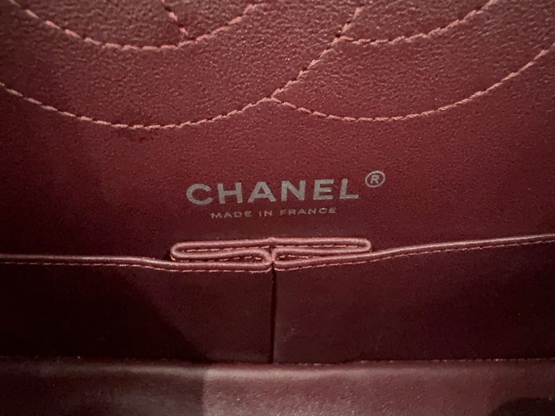 小巴黎二手名牌真品Chanel 2.55  黑銀 24公分 小號 有卡 購證-22