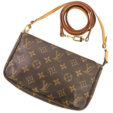 路易威登 Monogram Pochette Accessoires 女士肩帶配件包 M51980