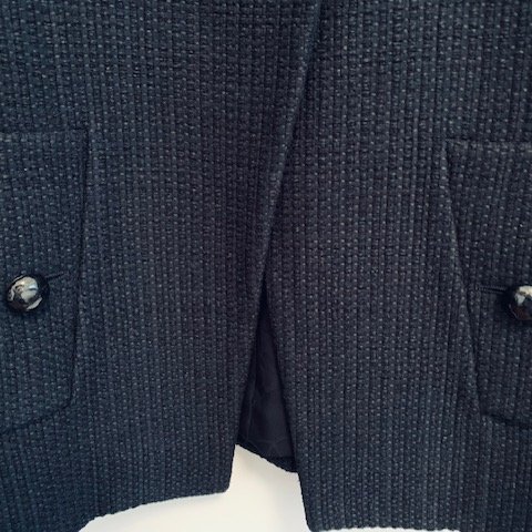 Chanel 15P 黑色軟泥外套-13