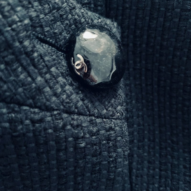 Chanel 15P 黑色軟泥外套-26