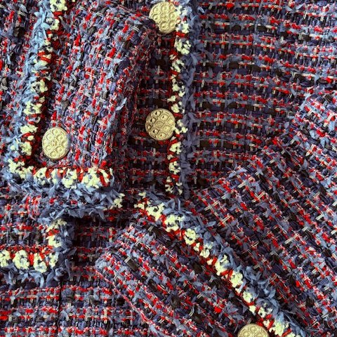 Chanel 明星同款超美編織外套-17