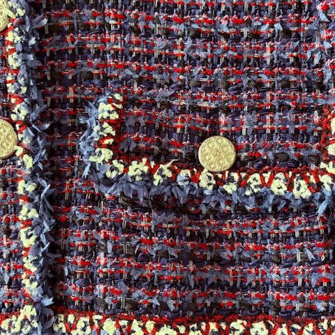 Chanel 明星同款超美編織外套-30