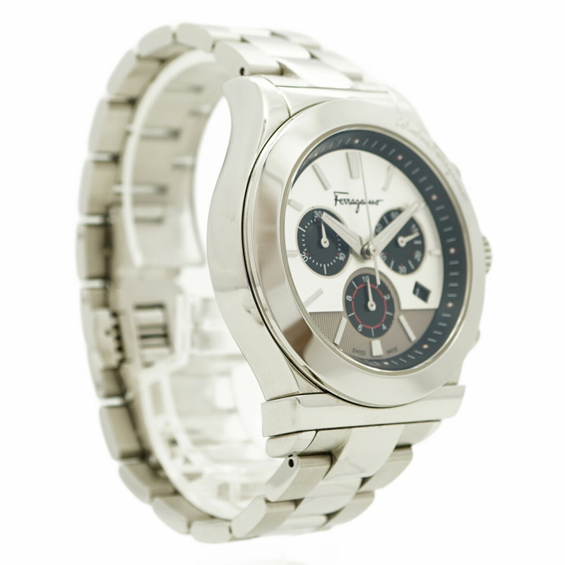 Ferragamo 1898 SFFM01420 銀色錶盤男士腕錶-3