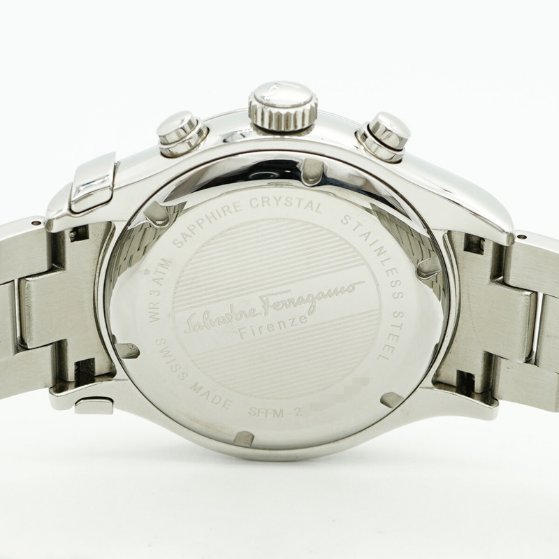 Ferragamo 1898 SFFM01420 銀色錶盤男士腕錶-5