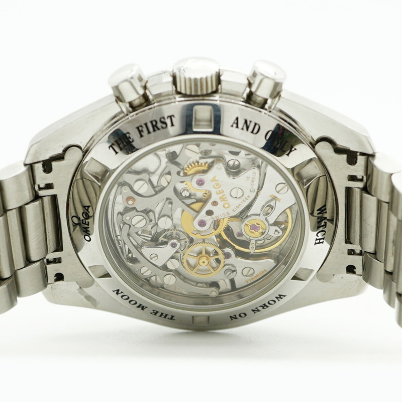 歐米茄超霸系列3876.50.31黑色錶盤男士腕錶-5