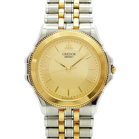 精工 Credor GCAR006 8J81-6A20 金色錶盤男士腕錶