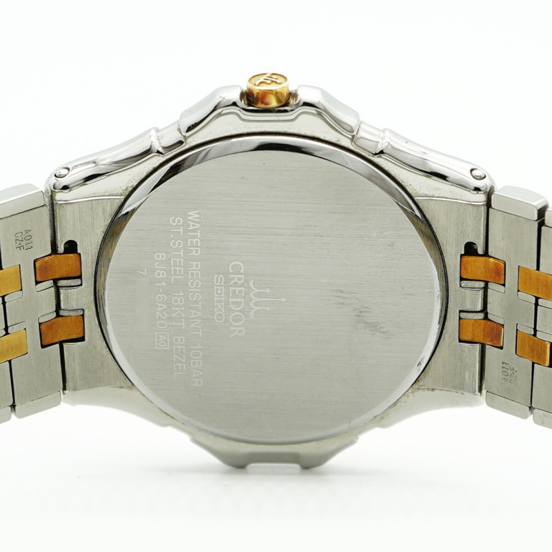 精工 Credor GCAR006 8J81-6A20 金色錶盤男士腕錶-5