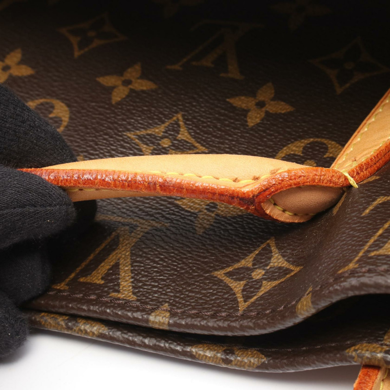 路易威登 Raspail PM Monogram 手提包 M40608 PVC塗層帆布皮革棕色二手女士-6