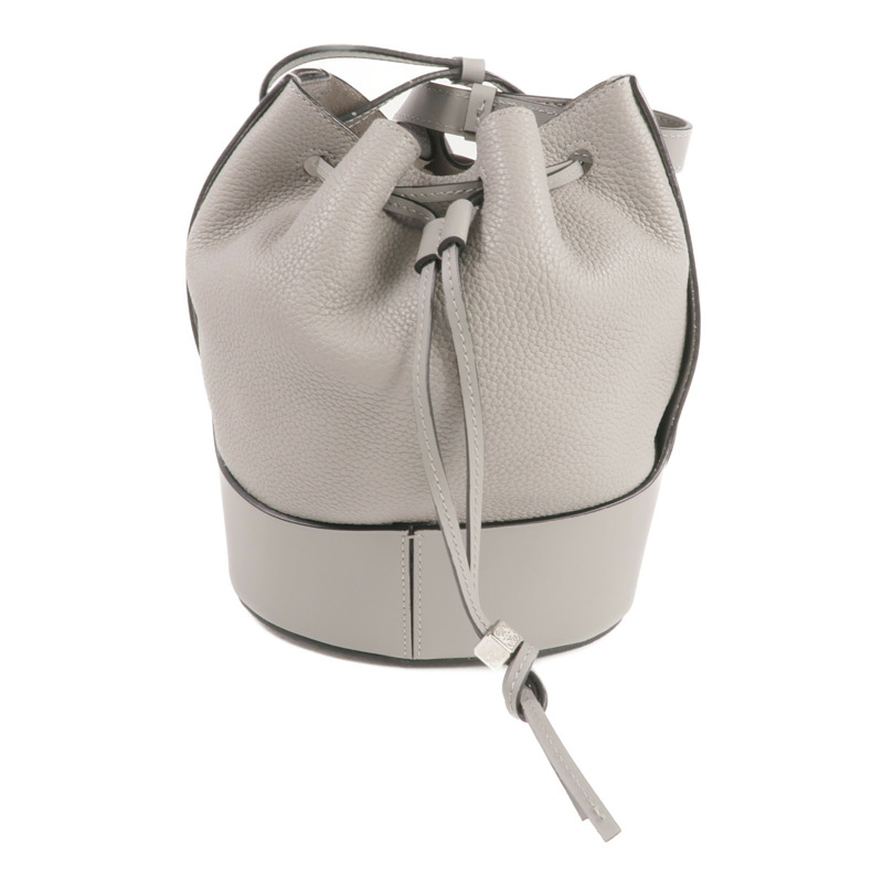 LOEWE 牛皮皮革Balloon Bag Small銀扣肩背袋-0