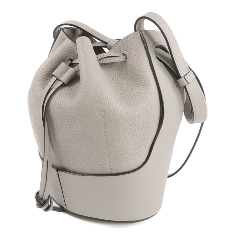 LOEWE 牛皮皮革Balloon Bag Small銀扣肩背袋-1