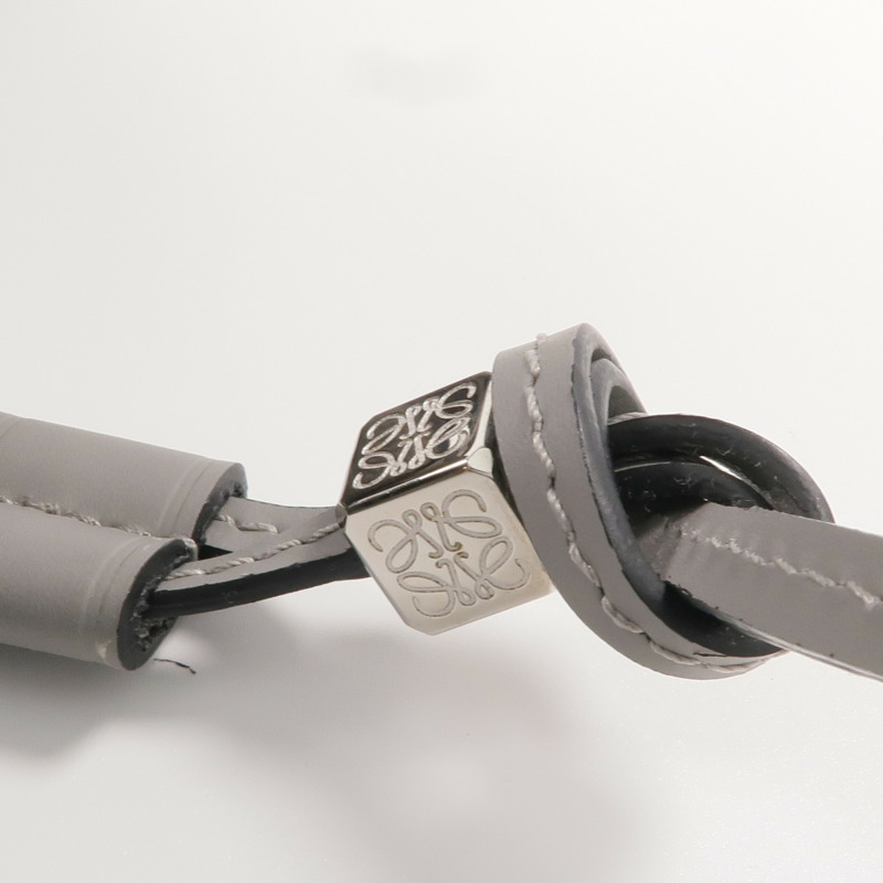 LOEWE 牛皮皮革Balloon Bag Small銀扣肩背袋-7