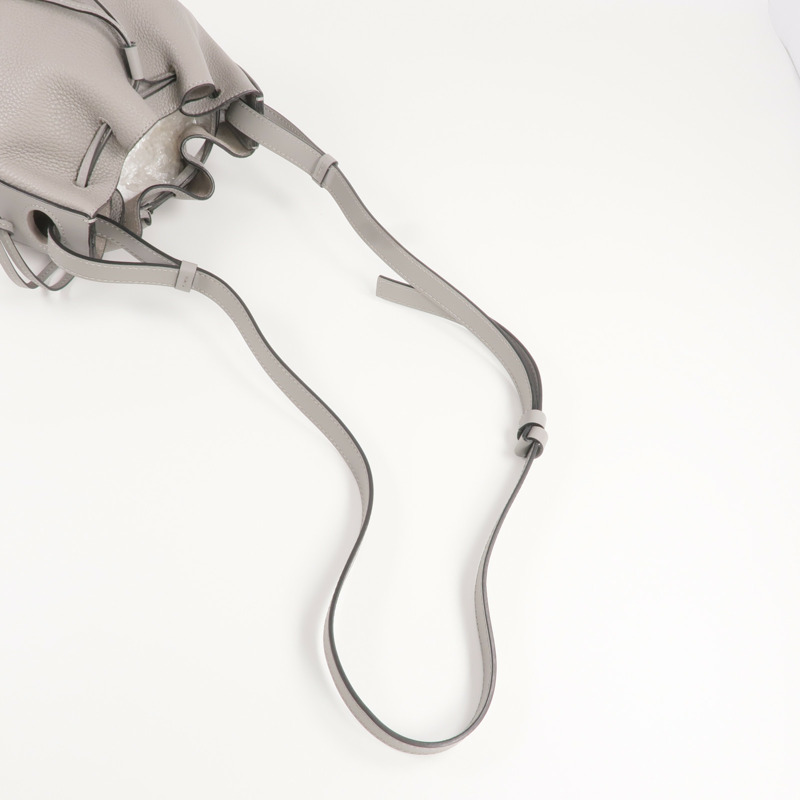 LOEWE 牛皮皮革Balloon Bag Small銀扣肩背袋-8