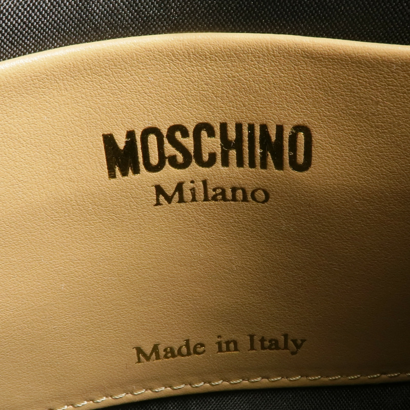 MOSCHINO 棉混紡Trench Coat Design 2 Way Shoulder金扣手挽肩背兩用袋-5