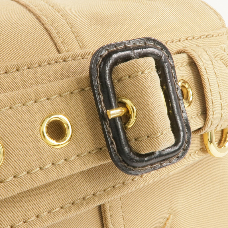 MOSCHINO 棉混紡Trench Coat Design 2 Way Shoulder金扣手挽肩背兩用袋-13