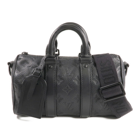 LOUIS VUITTON Monogram Taurillon Keepall Bandouliere 25手挽肩背兩用袋