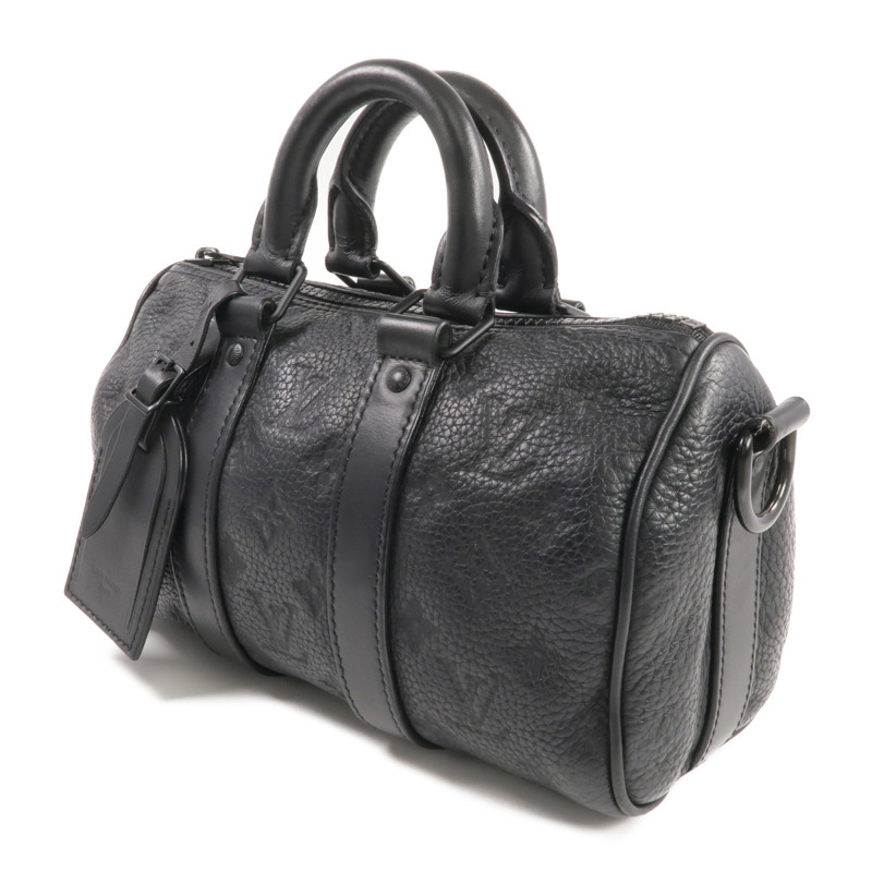 LOUIS VUITTON Monogram Taurillon Keepall Bandouliere 25手挽肩背兩用袋-1