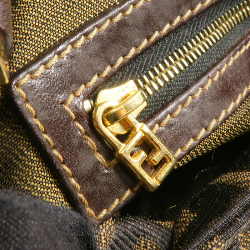 FENDI 帆布Zucchino金扣肩背袋-15