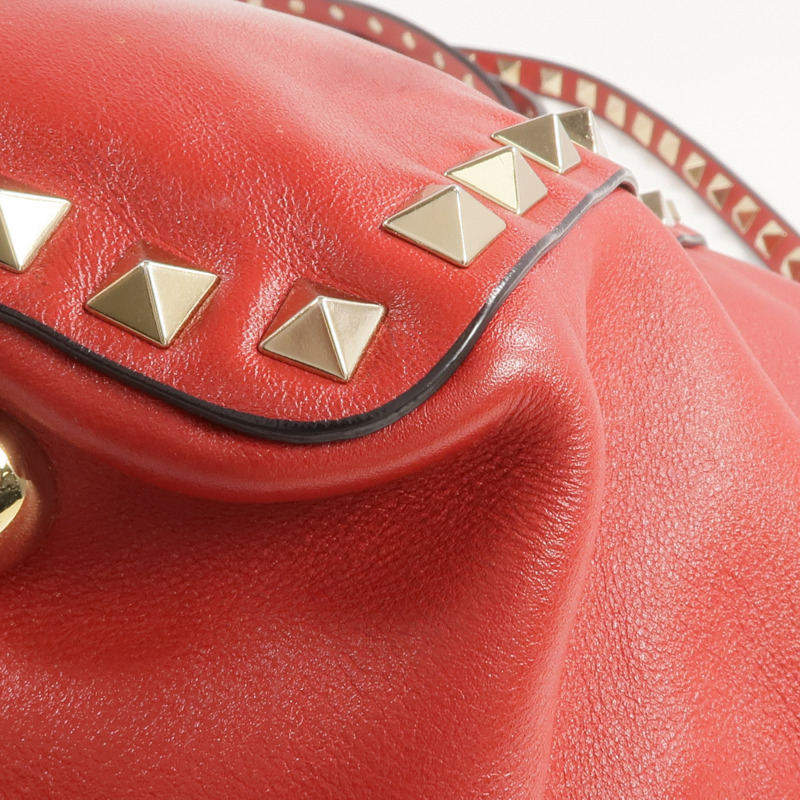 Valentino 皮革Rockstud Tote金扣手挽肩背兩用袋-12