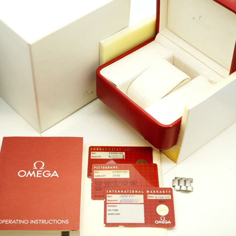 歐米茄海馬系列 2200.51 黑色錶盤男士腕錶-1