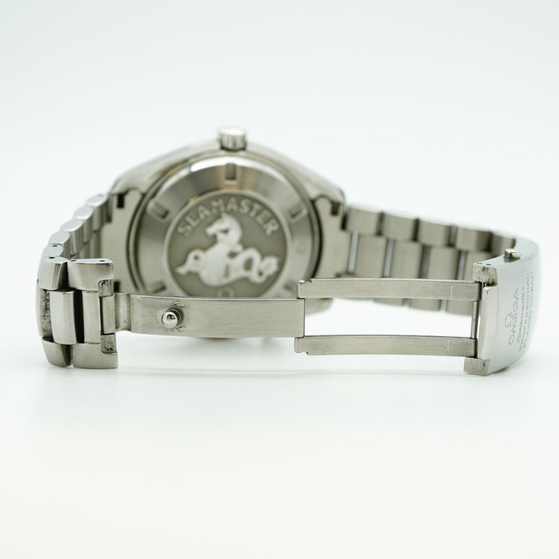 歐米茄海馬系列 2200.51 黑色錶盤男士腕錶-4