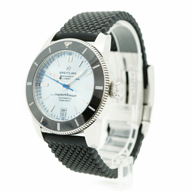 百年靈超級海洋文化系列AB2010藍色錶盤男士腕錶-2