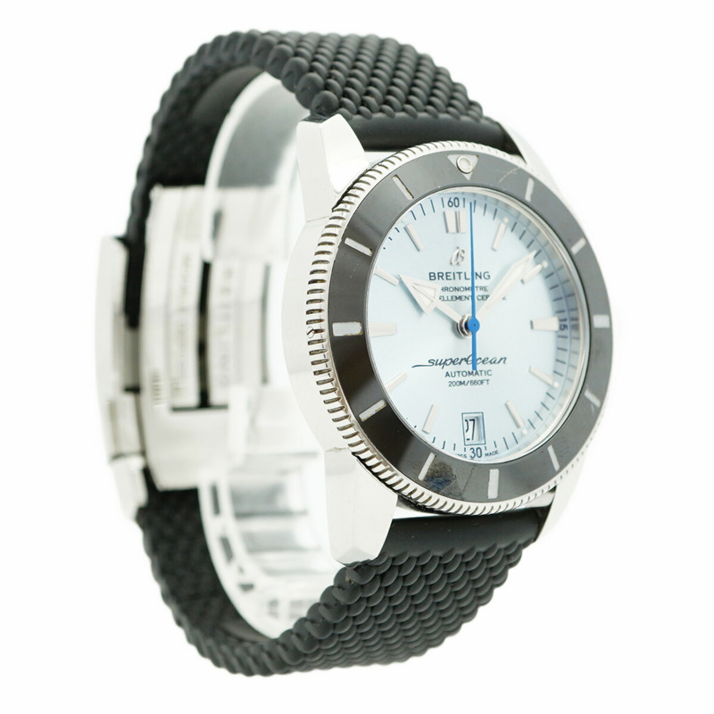 百年靈超級海洋文化系列AB2010藍色錶盤男士腕錶-3