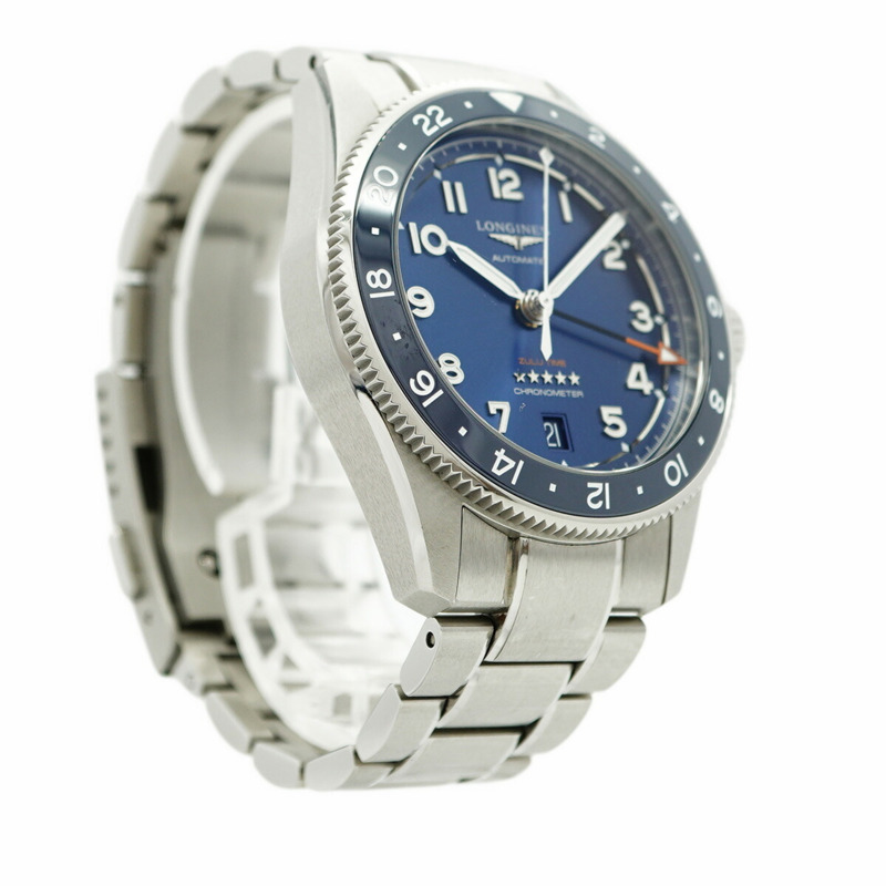 浪琴 Spirit Zulu Time L3.802.4.93.6 海軍藍錶盤男士腕錶-3