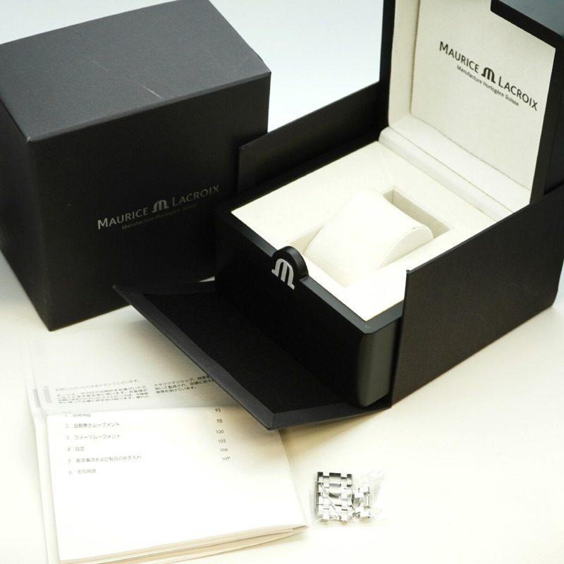 Maurice Lacroix Aikon Date AI1008 海軍藍錶盤男士腕錶-1