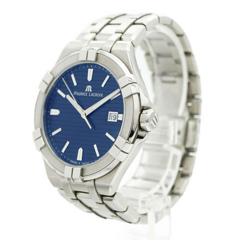 Maurice Lacroix Aikon Date AI1008 海軍藍錶盤男士腕錶-2