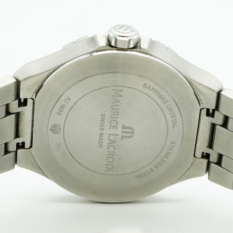 Maurice Lacroix Aikon Date AI1008 海軍藍錶盤男士腕錶-5