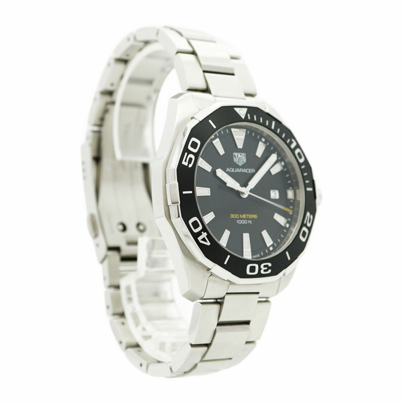 TAG Heuer 豪雅競潛系列 WAY101A 黑色錶盤男士腕錶-3