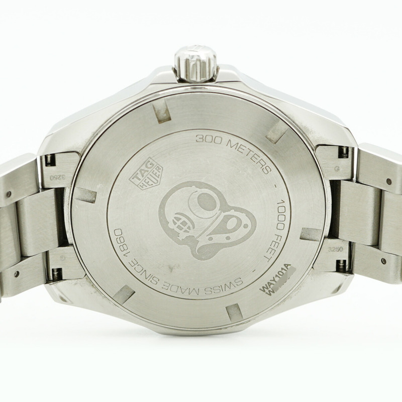 TAG Heuer 豪雅競潛系列 WAY101A 黑色錶盤男士腕錶-5