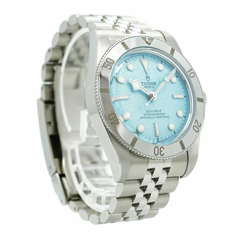 帝舵碧灣54 79000 藍色錶盤男士腕錶-3