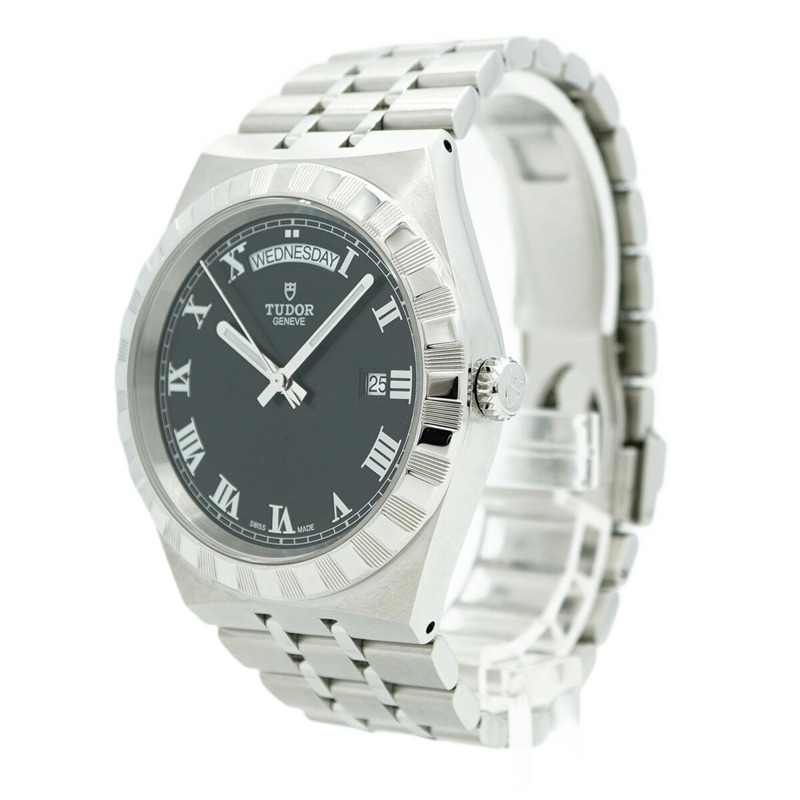 帝舵皇家28600黑色錶盤男士腕錶-2